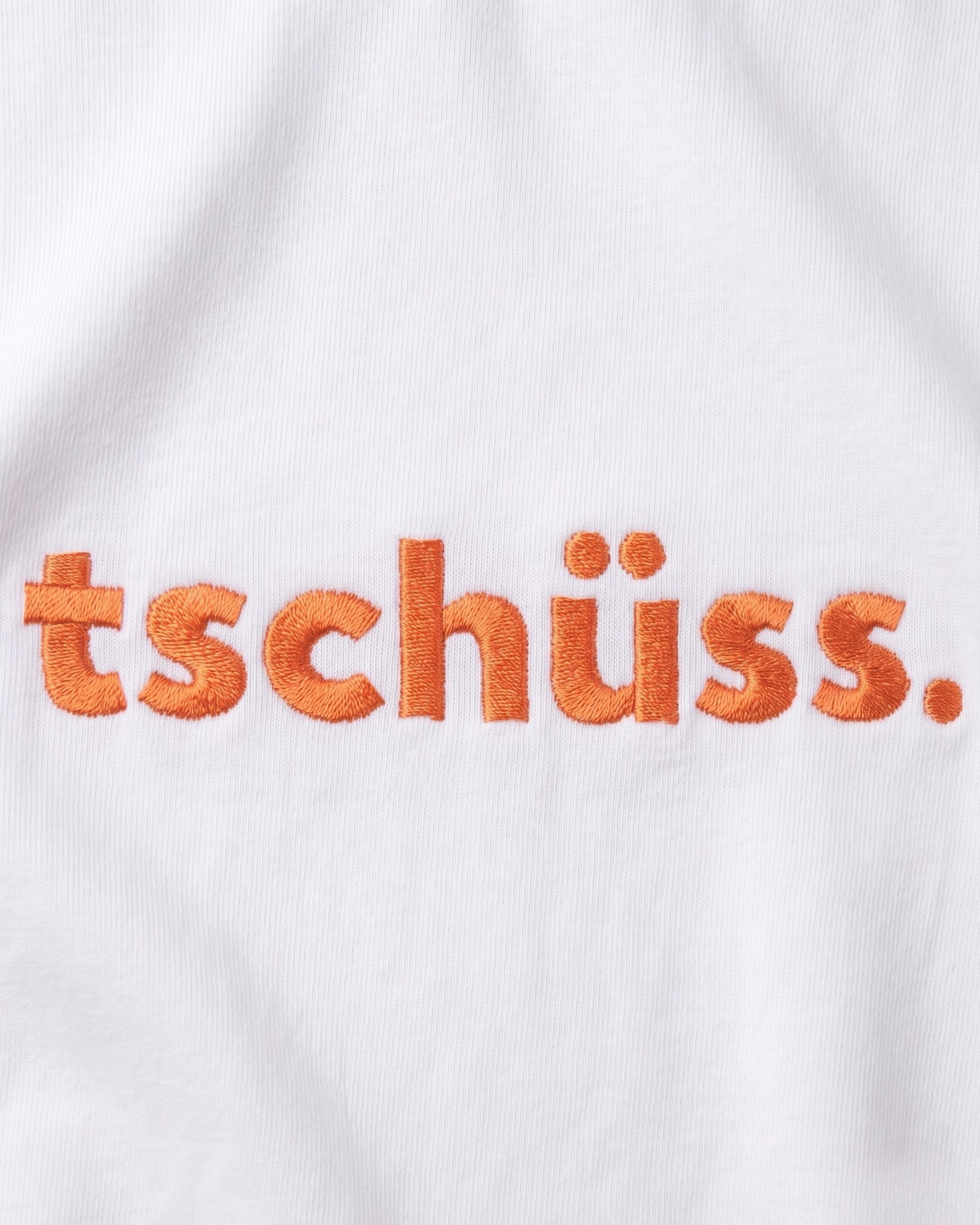Moin-Tschüss Stick T-Shirt Weiß