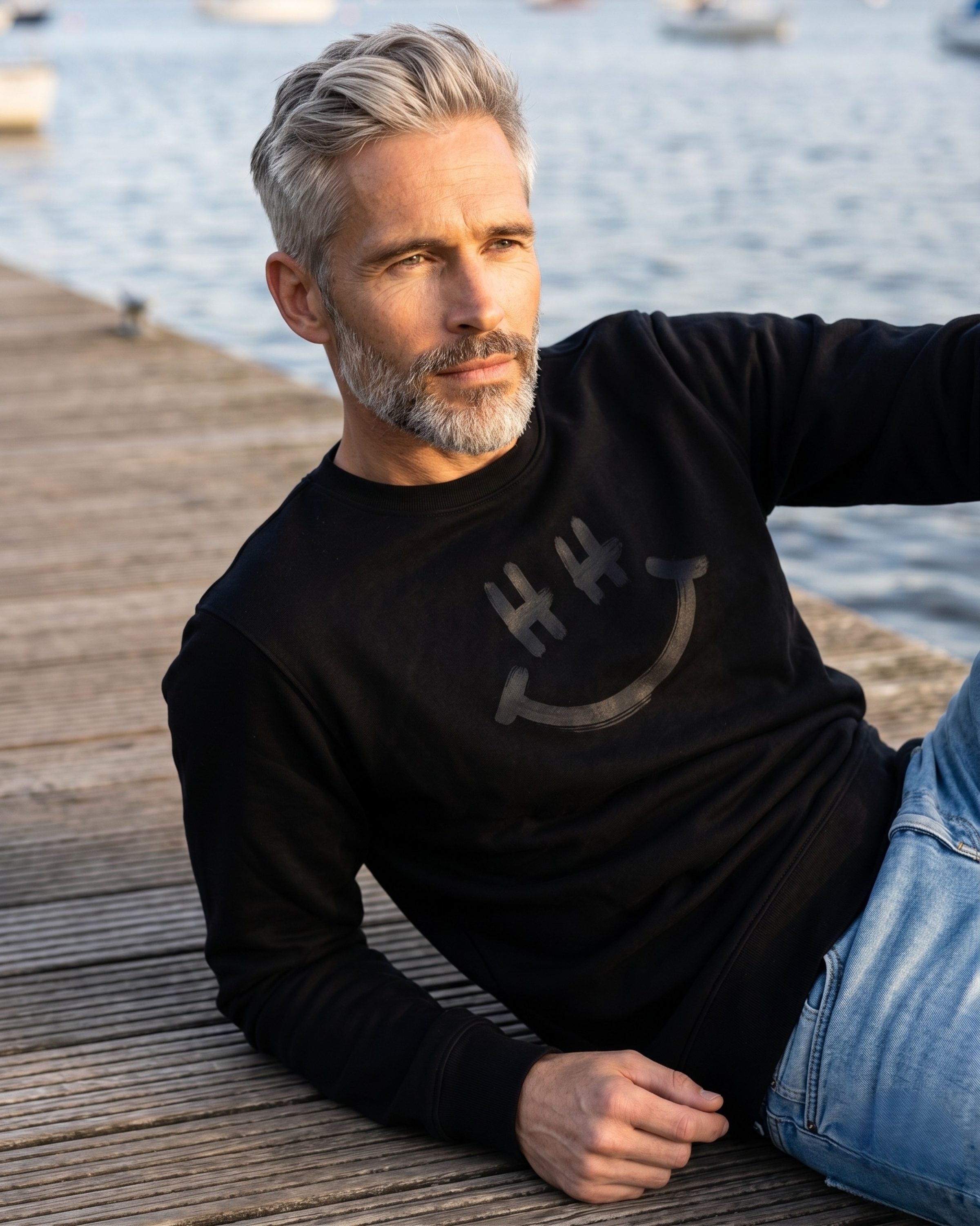 Hamburg Smile Sweater Black