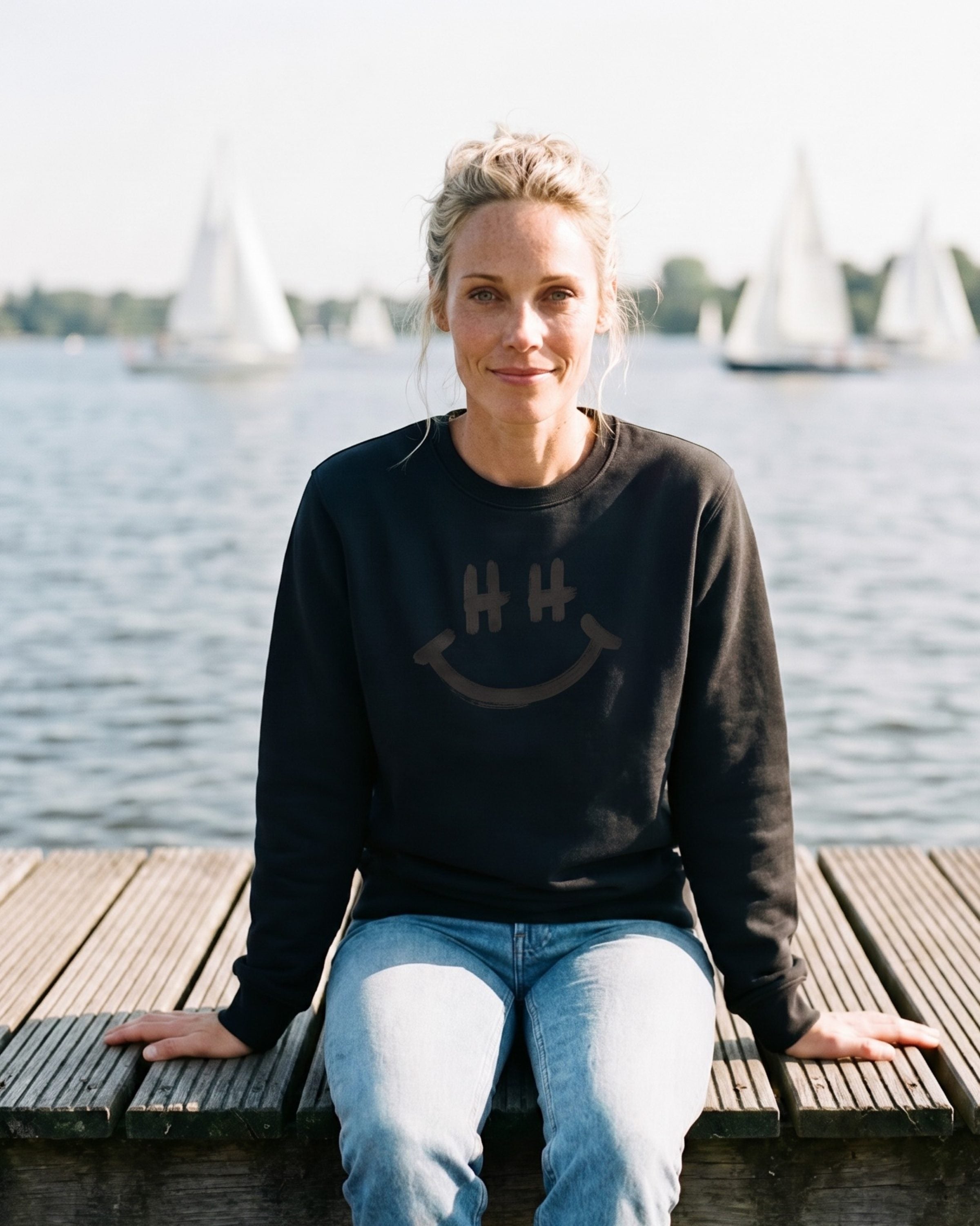 Hamburg Smile Sweater Black