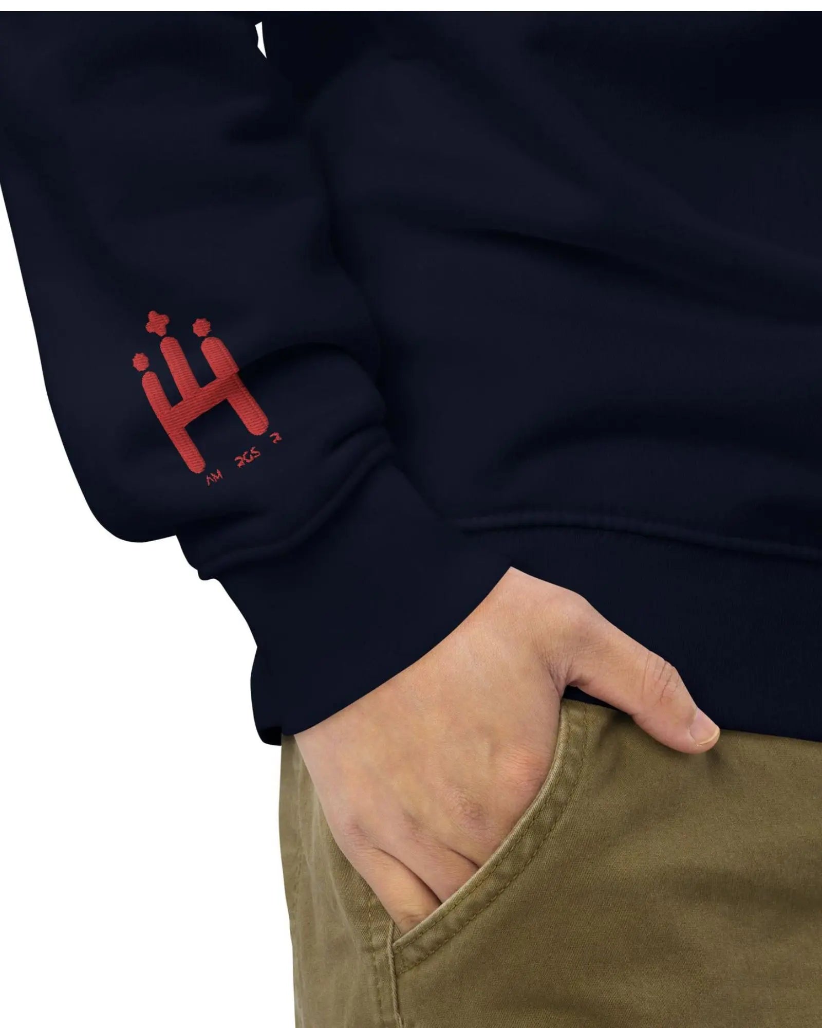 Hamburgster Signature Unisex Bio-Pullover mit gesticktem Schriftzug