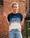 Hamburg Raute T-Shirt Dip Dye Navy