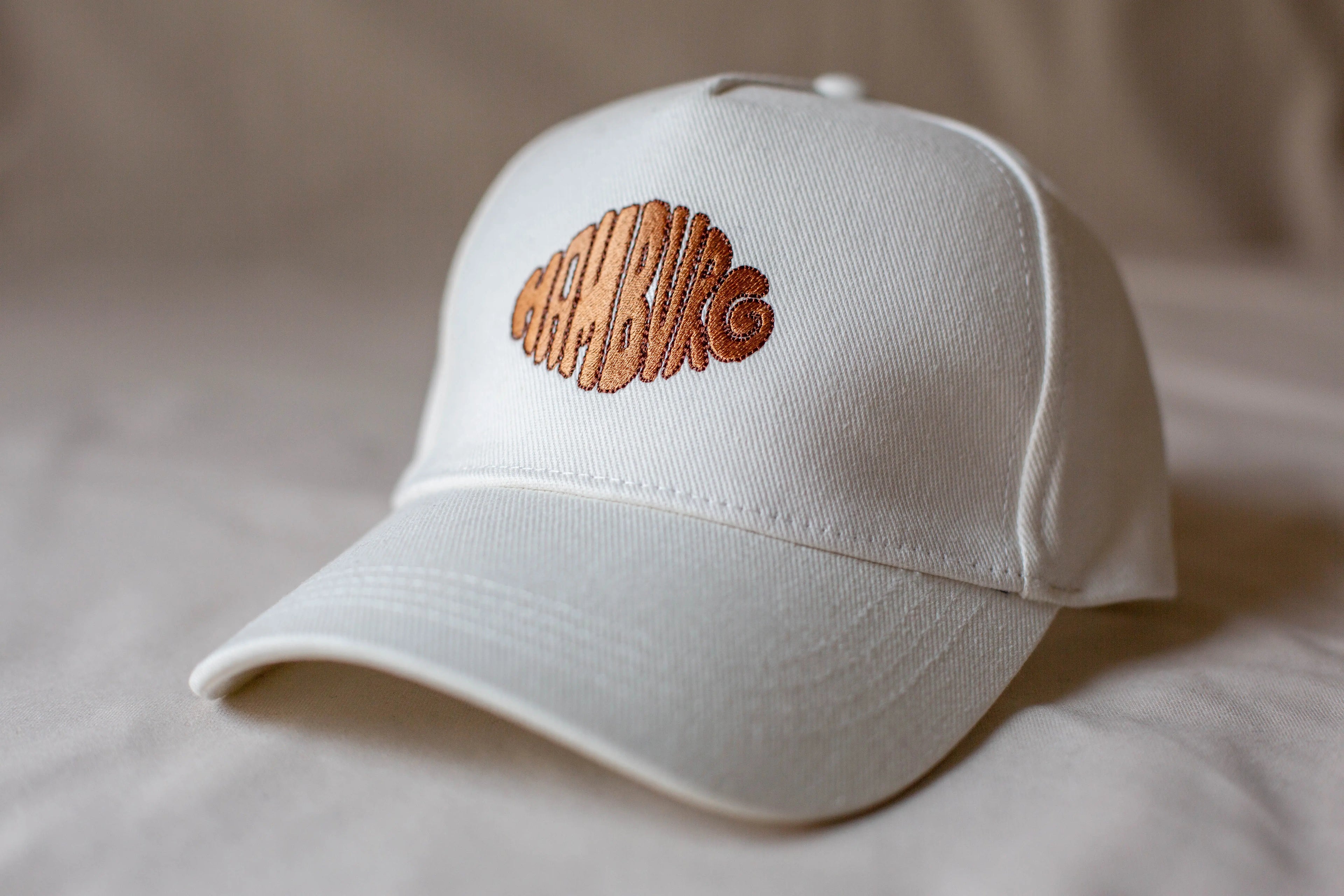 Franzbrötchen Cap weiß