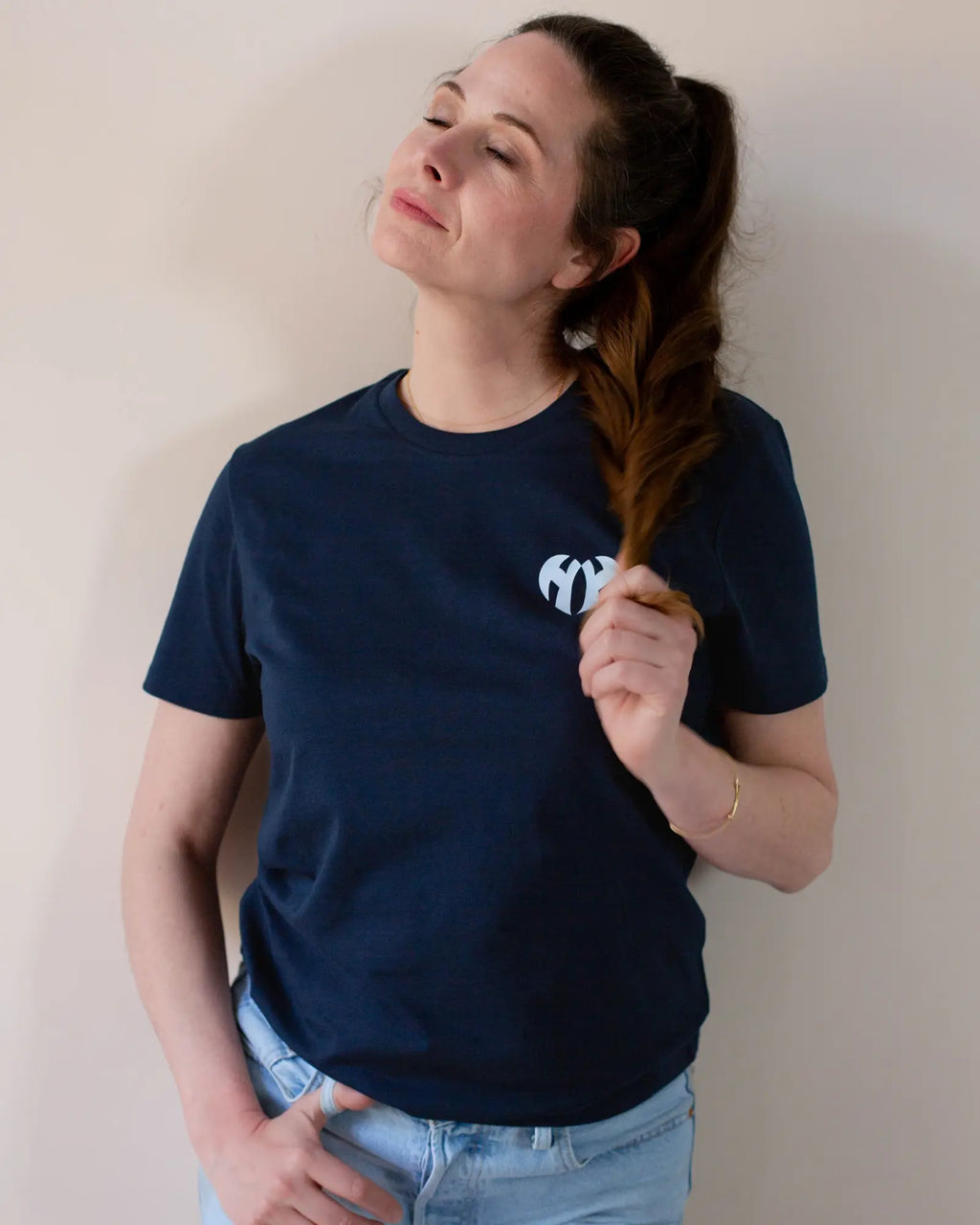 Hamburg Herz T-Shirt navy blue