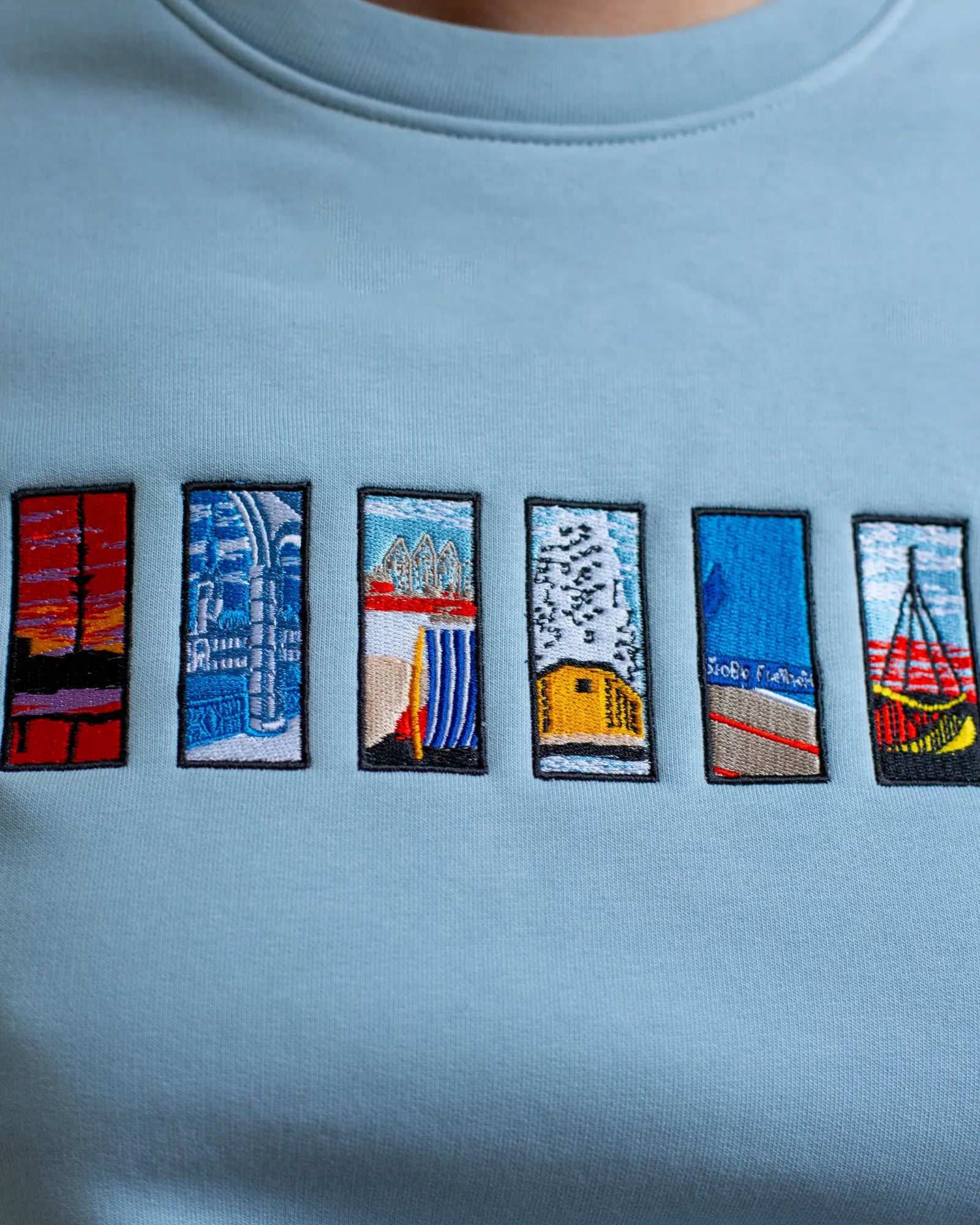 Hamburg Tiles Sweater Aquamarine