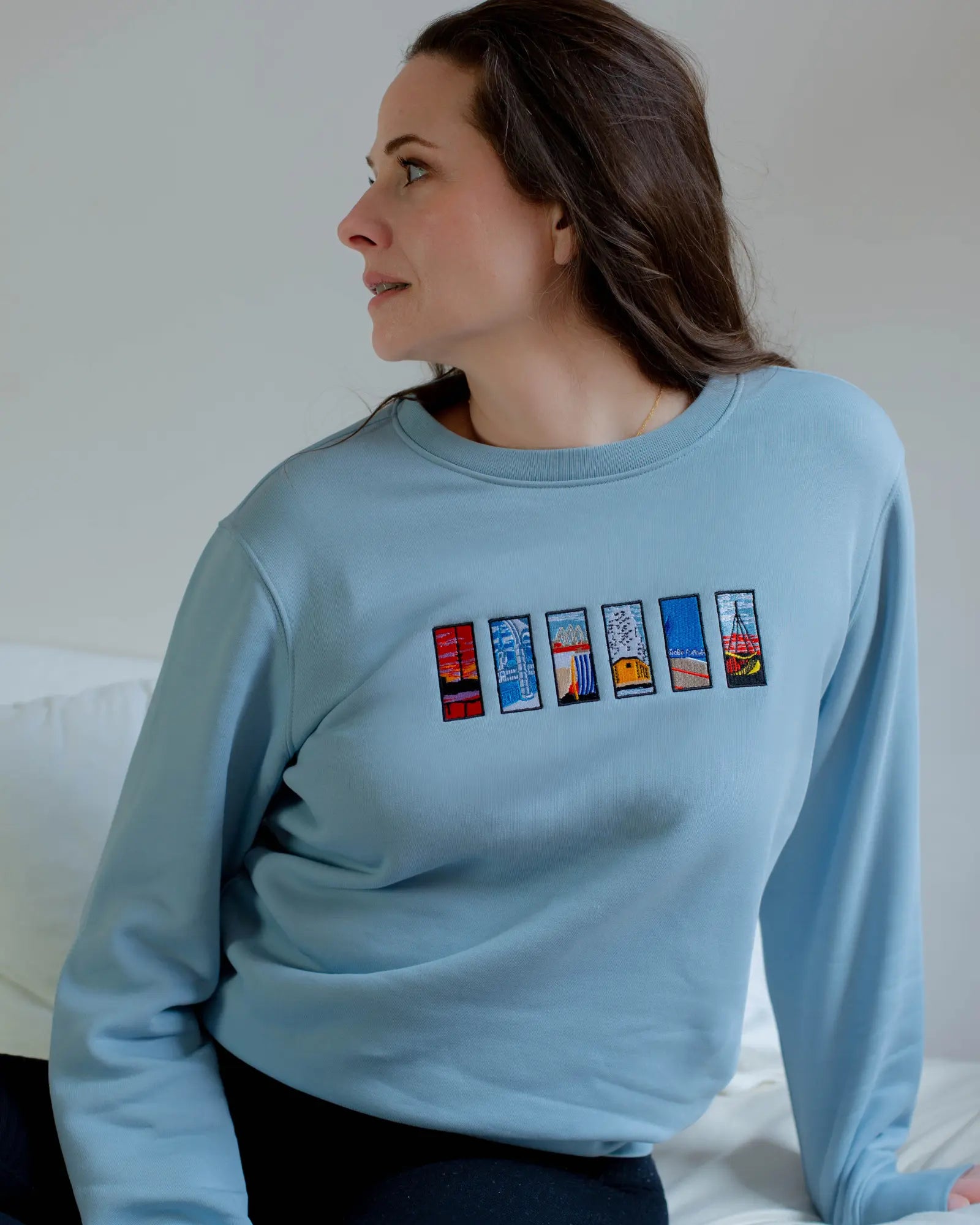 Hamburg Tiles Sweater Aquamarine