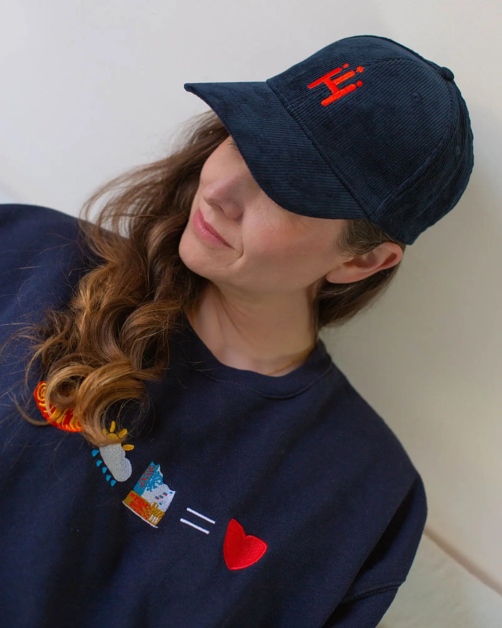 Hamburgster Cord Cap blau
