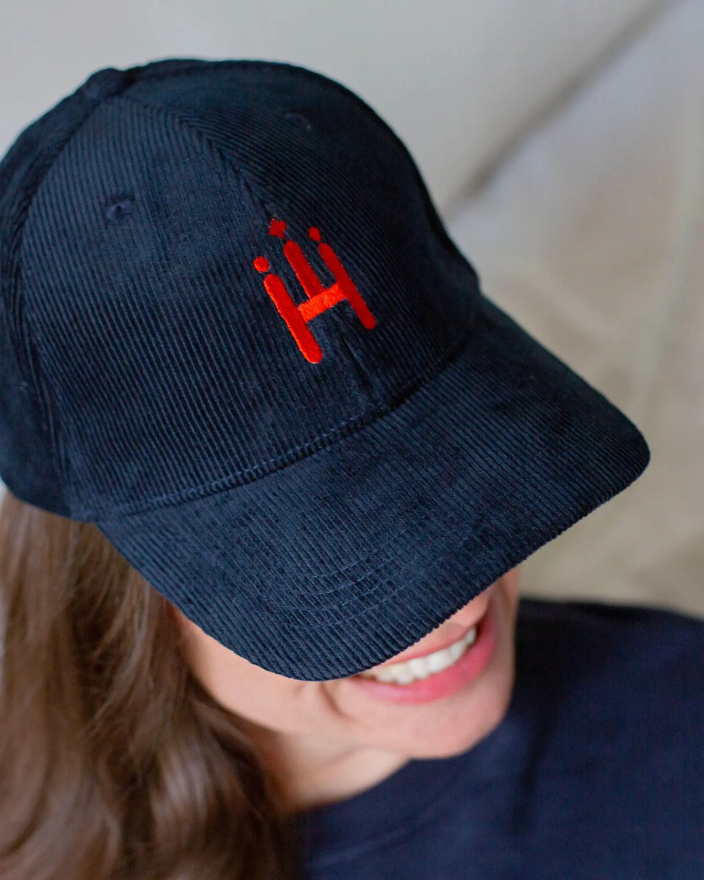 Hamburgster Cord Cap blau