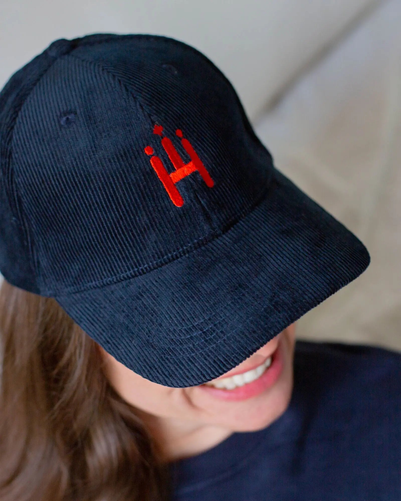 Hamburgster Cord Cap blau