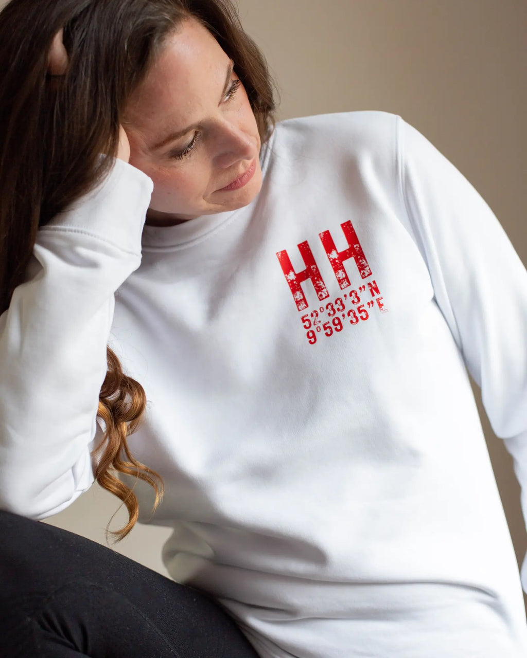 Lieblings Koordinaten Sweater weiß