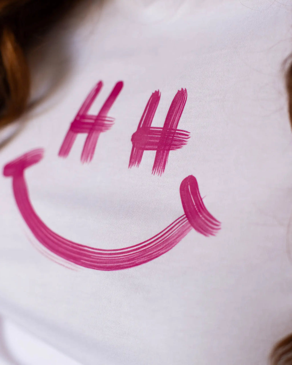 Smile T-Shirt weiß