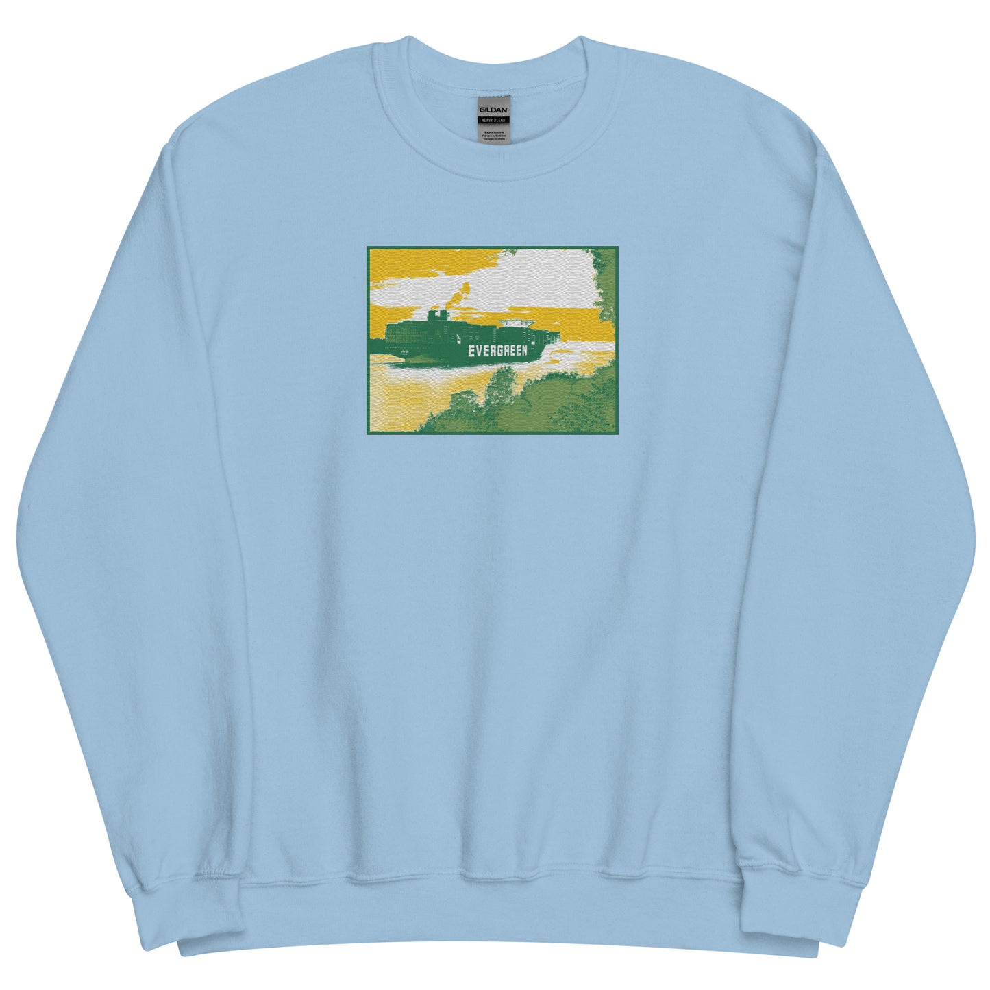 Evergreen Unisex-Pullover mit gesticktem Motiv