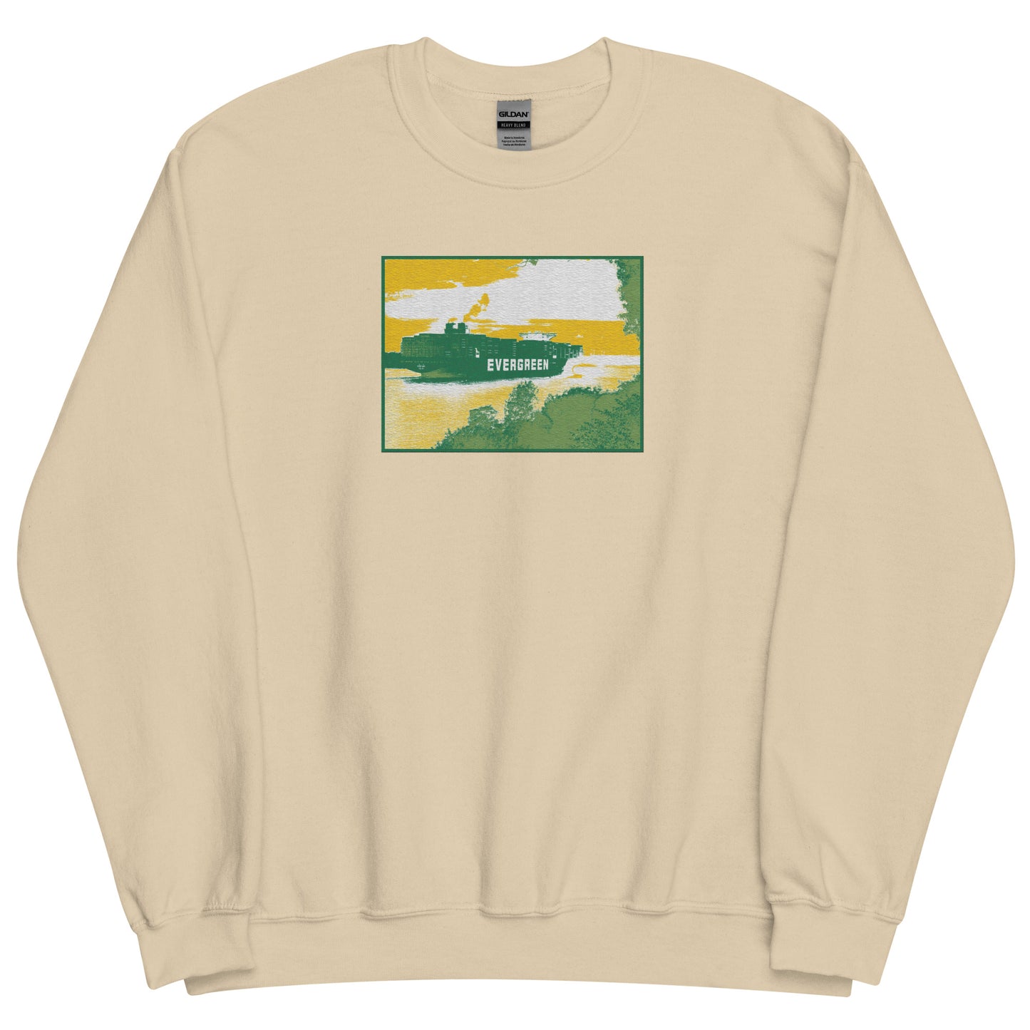 Evergreen Unisex-Pullover mit gesticktem Motiv