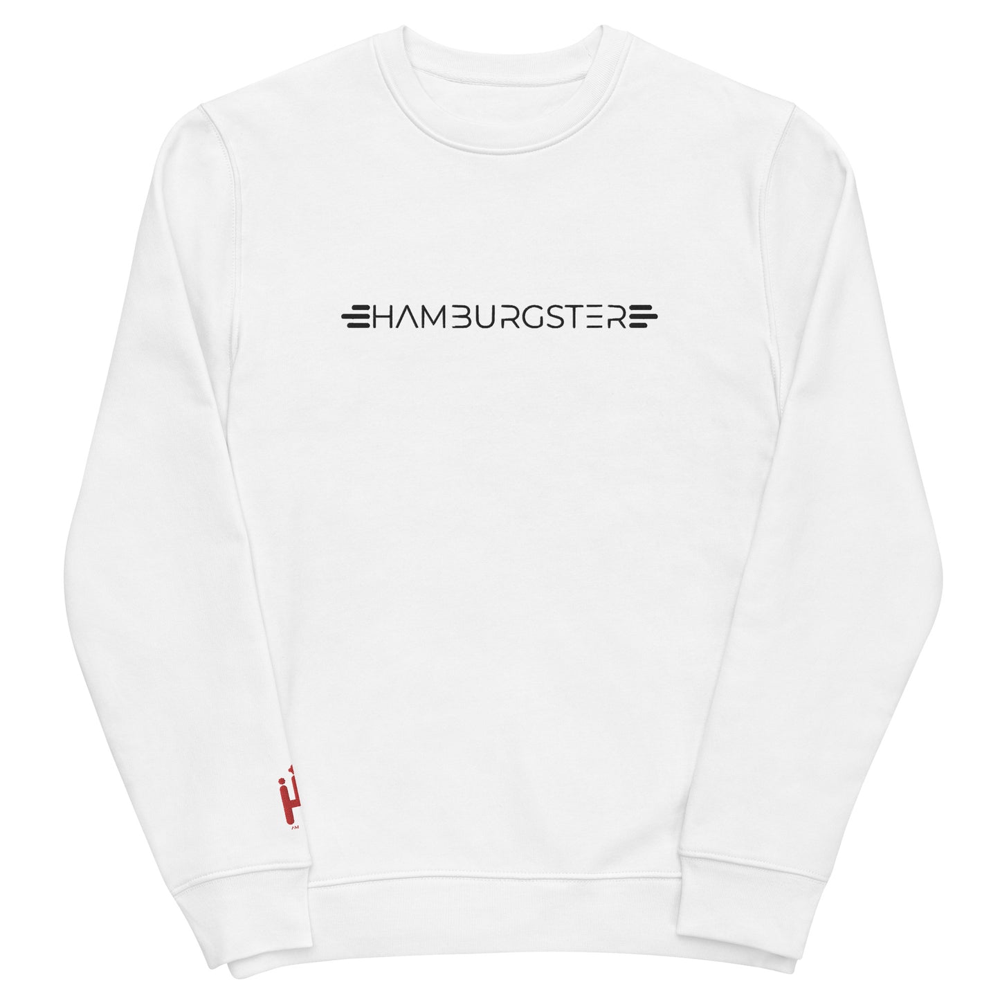 Hamburgster Signature Unisex Bio-Pullover mit gesticktem Schriftzug