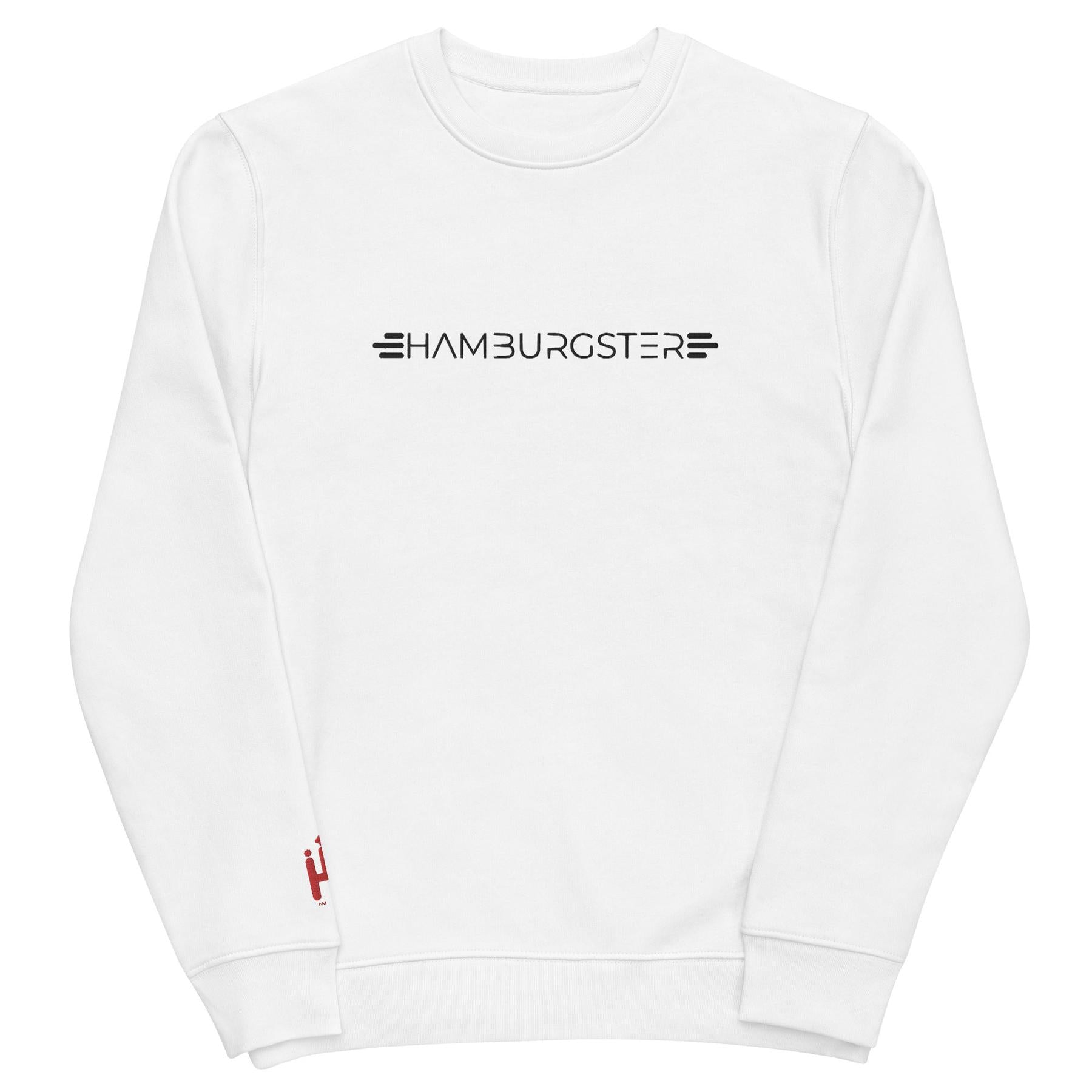 Hamburgster Signature Unisex Bio-Pullover mit gesticktem Schriftzug