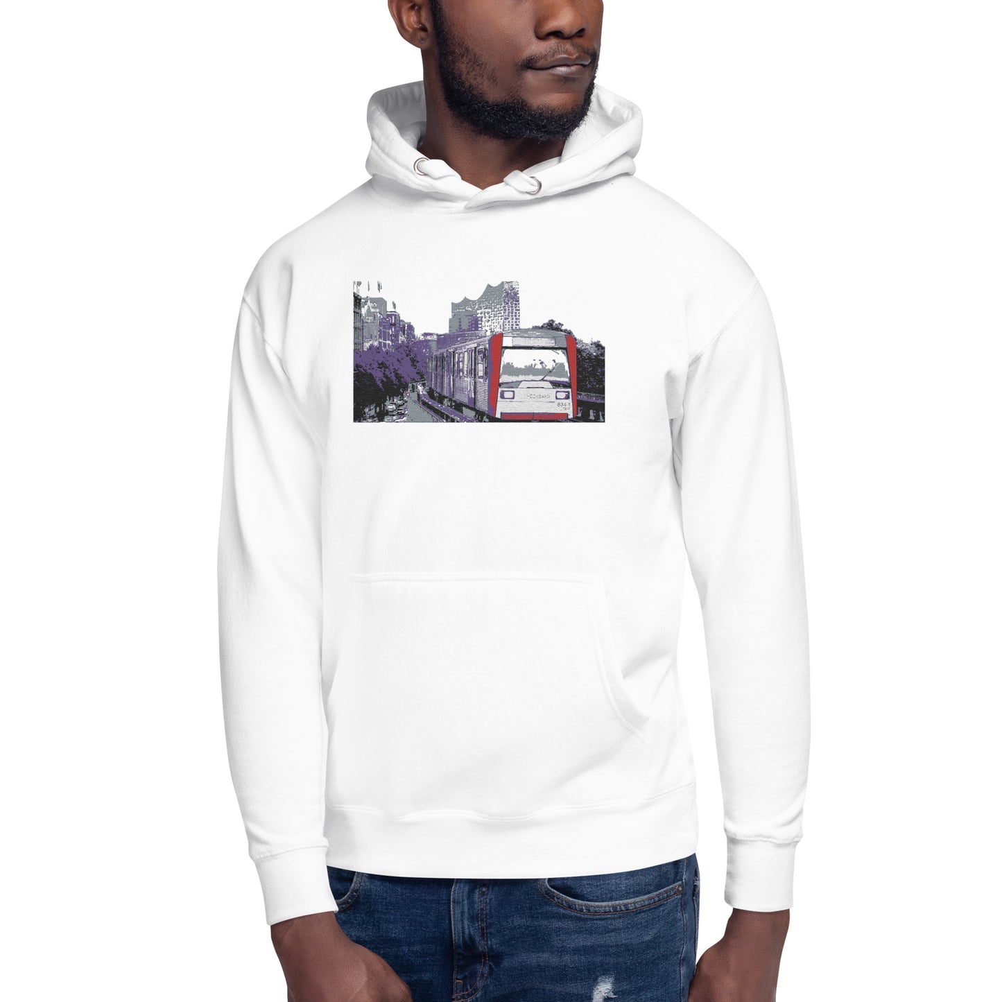 Urban Symphony Unisex-Kapuzenpullover mit gesticktem Motiv